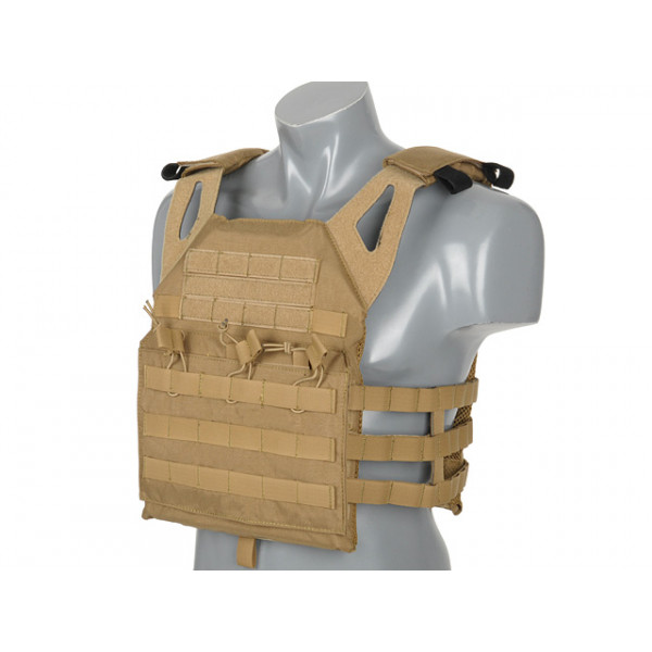 [8 FIELDS PREMIUM] JUMP PLATE CARRIER V2 с имитацией бронеплит - Coyote Brown
